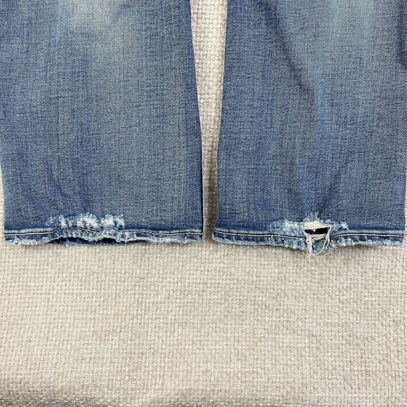 Vigoss Jeans The Chelsea Boot Cut Women's Size 7/8 Stretch Distressed Blue Denim - Picture 14 of 15